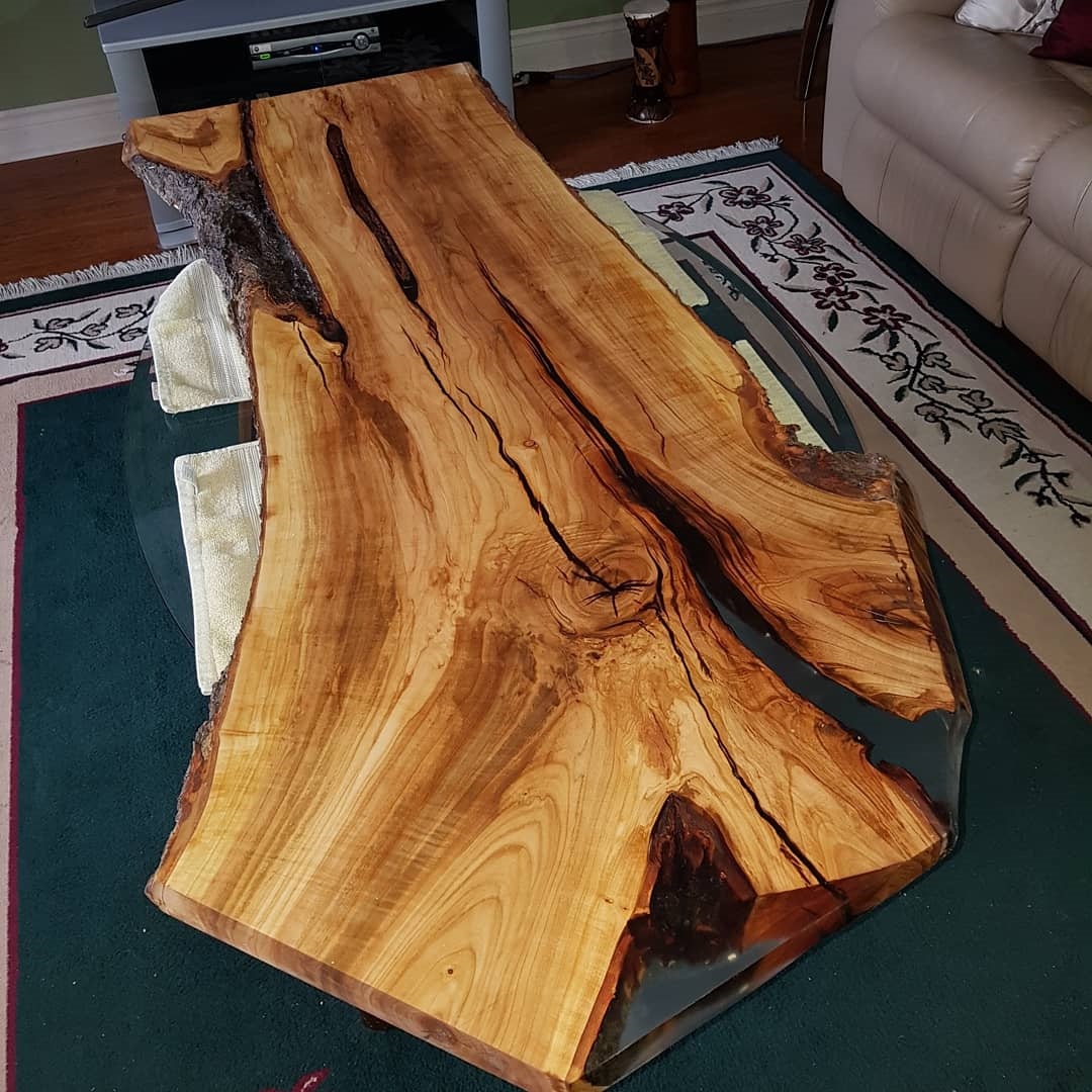 Cherry and Epoxy Table Top