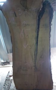 Most of these slabs are 2 inches thick with the exception of the local Ash which is 1 inch and the large cottonwood which is 3 inches thick.